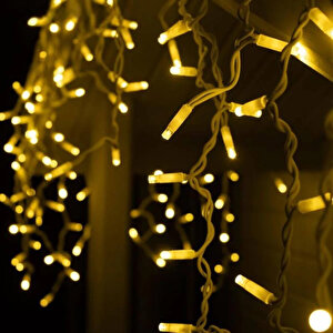 Helios Saçak Led Işık 2*1m (60/80-100) Dış Mekan Günışığı Beyaz Flanş Yılbaşı Süsü Ip65