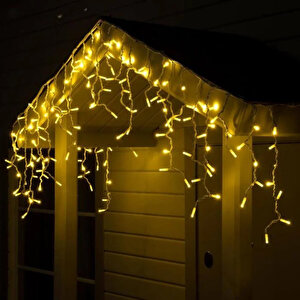 Helios Saçak Led Işık 2*1m (60/80-100) Dış Mekan Günışığı Beyaz Flanş Yılbaşı Süsü Ip65