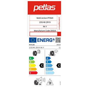 235/40 Zr19 Tl 96y Reinf. Multi Action Pt565 Oto 4 Mevsim Lastiği (üretim Tarihi:2025)