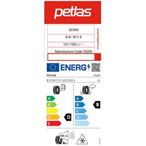8.5 R17.5 Tl 121/120l Sz300 Düz Kamyonet Lastiği (üretim Tarihi:2025)