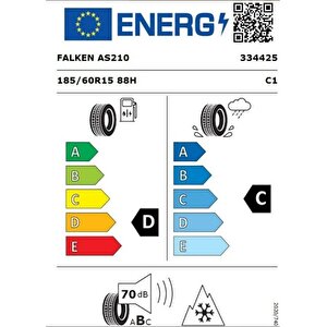 185/60 R15 Tl 88h Xl Euroall Season As210 Dört Mevsim Lastiği (üretim Tarihi:2025)