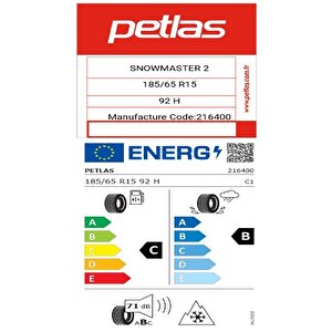 185/65 R15 Tl 92h Reinf. Snowmaster 2 Oto Kış Lastiği (üretim Tarihi:2025)