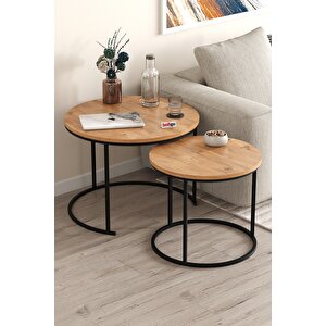 2li Orta Sehpa Zigon Sehpa Yan Sehpa Kahve Sehpası Hilal Çam