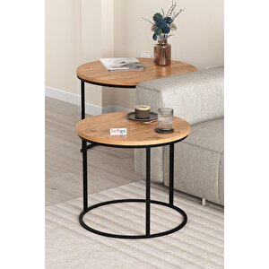 2li Orta Sehpa Zigon Sehpa Yan Sehpa Kahve Sehpası Hilal Çam