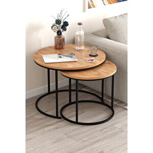 2li Orta Sehpa Zigon Sehpa Yan Sehpa Kahve Sehpası Hilal Çam