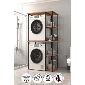 Çamaşır Makinesi Dolabı Kurutma Makinesi Dolabı Metal Banyo Dolabı Mısra Çam