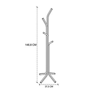 Metal Elbise Askılığı Portmanto Askılık Siyah