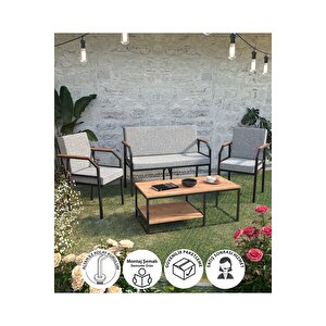 Bahçe Koltuk Seti Balkon Seti Cafe Koltuk Seti Bahçe Koltuk Takımı Linea Ve Orta Sehpa Nisa