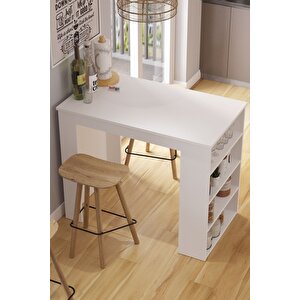 Bar Masası Ada Mutfak Yemek Masası Mutfak Masası Mutfak Adası Ibiza Beyaz