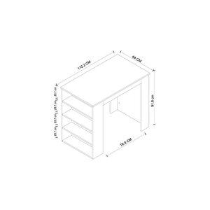 Bar Masası Ada Mutfak Yemek Masası Mutfak Masası Mutfak Adası Ibiza Beyaz