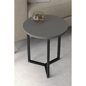 4lü Orta Sehpa Yan Sehpa Dekoratif Sehpa Metal Sehpa Yonca Antrasit