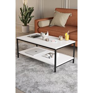 Bofigo Orta Sehpa Yan Sehpa Dekoratif Sehpa Metal Sehpa Athena Beyaz