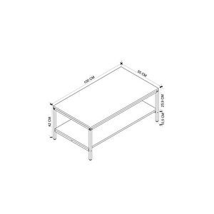 Bofigo Orta Sehpa Yan Sehpa Dekoratif Sehpa Metal Sehpa Athena Beyaz