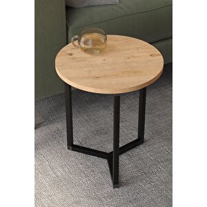 4lü Orta Sehpa Yan Sehpa Dekoratif Sehpa Metal Sehpa Yonca Çam