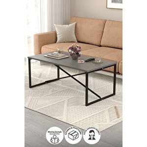 Orta Sehpa Yan Sehpa Dekoratif Sehpa Metal Sehpa Hermes Antrasit