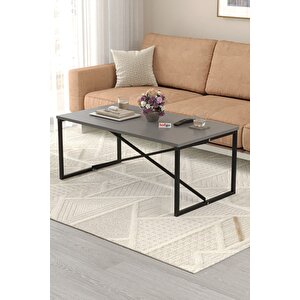 Bofigo Orta Sehpa Yan Sehpa Dekoratif Sehpa Metal Sehpa Hermes Antrasit