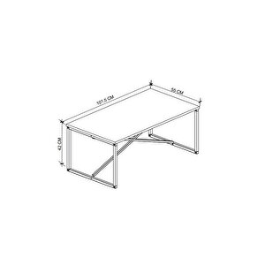 Bofigo Orta Sehpa Yan Sehpa Dekoratif Sehpa Metal Sehpa Hermes Antrasit