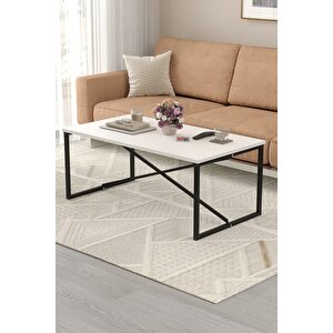 Bofigo Orta Sehpa Yan Sehpa Dekoratif Sehpa Metal Sehpa Hermes Beyaz