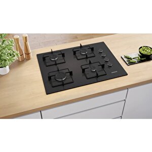 Eo7c6pp30o Iq300 Gazlı Ocak 67 Cm Sert Cam Siyah