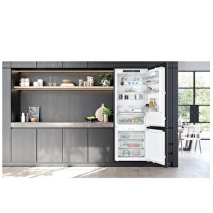Kb96nadd0 Iq500 Alttan Donduruculu Ankastre Buzdolabı 193.5 X 70.8 Cm Softclosing Düz Menteşe