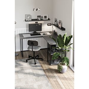 Çalışma Masası Ofis Masası Köşe Masa Bilgisayar Masası Odin Antrasit