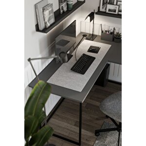 Çalışma Masası Ofis Masası Köşe Masa Bilgisayar Masası Odin Antrasit