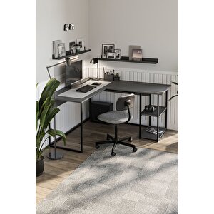 Çalışma Masası Ofis Masası Köşe Masa Bilgisayar Masası Odin Antrasit
