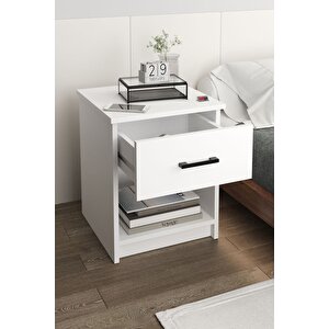 Komodin Çekmeceli Komodin Başucu Komodin Beyaz