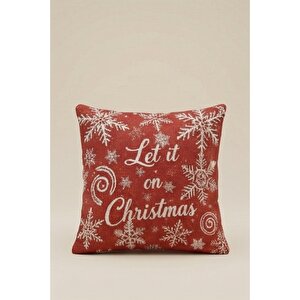 2026 Yeni Yılbaşı Temalı 3'lü Keten Kırlent Kılıfı Seti Ve El Yapımı 2'li Supla - Yılbaşı Konsepti