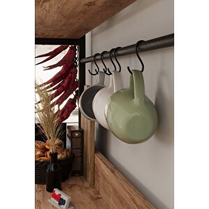 Mutfak Standı 2 Çekmeceli 5 Raflı Kahve Köşesi Mutfak Rafı Mutfak Bangosu Vietnam Çam