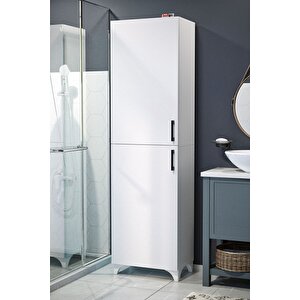 Çok Amaçlı Dolap Tuna Erzak Dolabı Banyo Dolabı Kiler Dolabı Mutfak Dolabı Beyaz