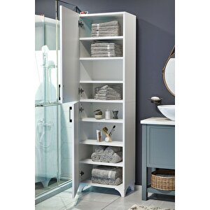 Çok Amaçlı Dolap Tuna Erzak Dolabı Banyo Dolabı Kiler Dolabı Mutfak Dolabı Beyaz