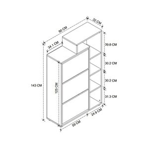 Lego Ayakkabılık Düşer Kapak Ayakkabılık Raflı Ayakkabılık Düzenleyici Çam