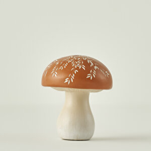 Mushroom Dekoratif Obje Kiremit (10x10x12 Cm) Kiremit