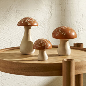 Mushroom Dekoratif Obje Kiremit (10x10x12 Cm) Kiremit