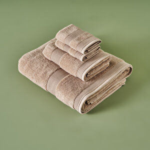 %100 Pamuk Juna 2'li El Havlusu Bej (30x30 Cm) Bej Bej