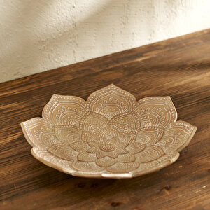 Clove Dekoratif Tabak Kahverengi (20x20x5 Cm) Kahverengi