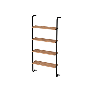 4 Raflı Duvara Monte Kitaplık Dekoratif Kitaplık Ayaz Çam