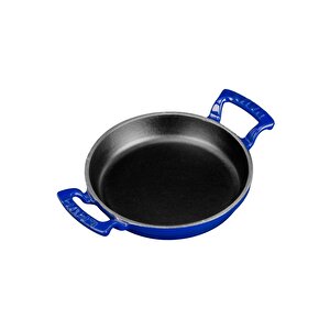 Döküm Yuvarlak Sahan Döküm Demir Yekpare Çift Kulplu Çap(ø)16cm. Mavi