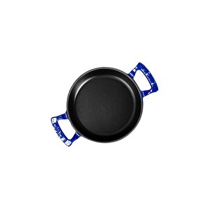 Döküm Yuvarlak Sahan Döküm Demir Yekpare Çift Kulplu Çap(ø)16cm. Mavi