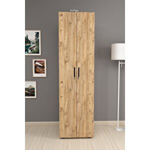 5 Raflı 2 Kapaklı Klasörlük Dolabı Mutfak Dolabı Banyo Dolabı Çok Amaçlı Dolap Cansu Çam