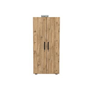 3 Raflı 2 Kapaklı Klasörlük Dolabı Mutfak Dolabı Banyo Dolabı Çok Amaçlı Dolap Fulya Çam