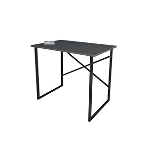 60x90 Cm Çalışma Masası Bilgisayar Masası Ofis Ders Yemek Masası Antrasit