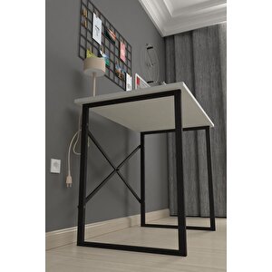 60x90 Cm Çalışma Masası Bilgisayar Masası Ofis Ders Yemek Masası Beyaz