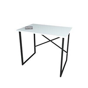 60x90 Cm Çalışma Masası Bilgisayar Masası Ofis Ders Yemek Masası Beyaz