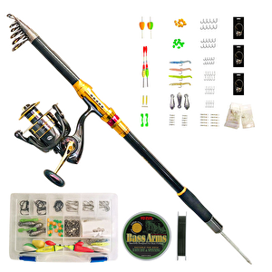 125 Parça Hazır Olta Seti 360 Cm 002