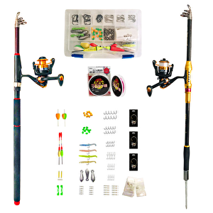 125 Parça 2 Li Hazır Olta Seti 240-210 Cm