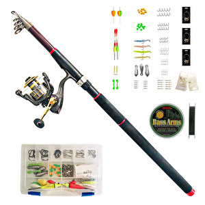 125 Parça Hazır Olta Seti 300 Cm