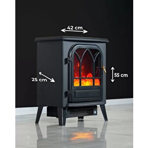 Flamix 1950w Dekoratif Ayaklı Şömine