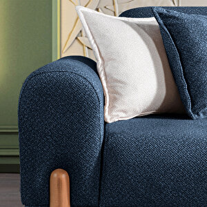 Eymense Class Bohem Koltuk Takımı 3+3+1 Lacivert